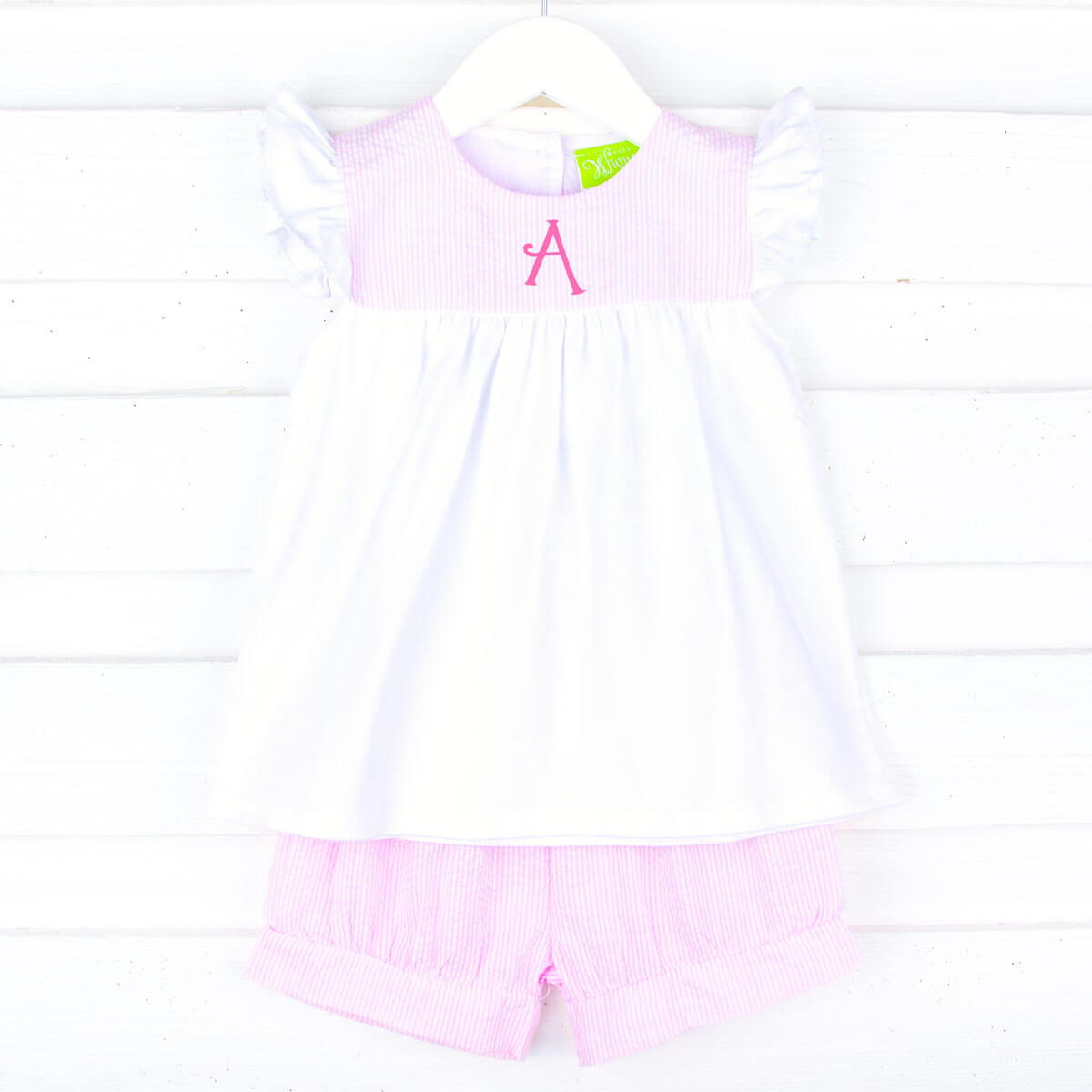 Pink Stripe Lauren Short Set