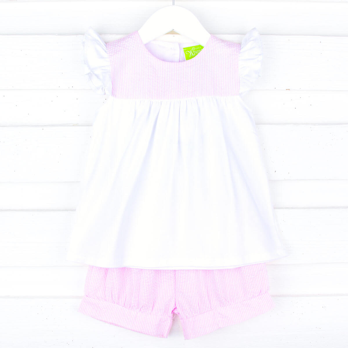 Pink Stripe Lauren Short Set