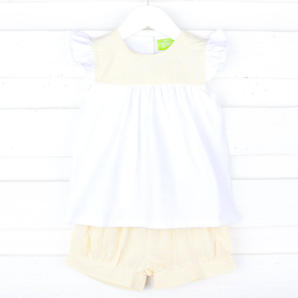 Yellow Stripe Lauren Short Set