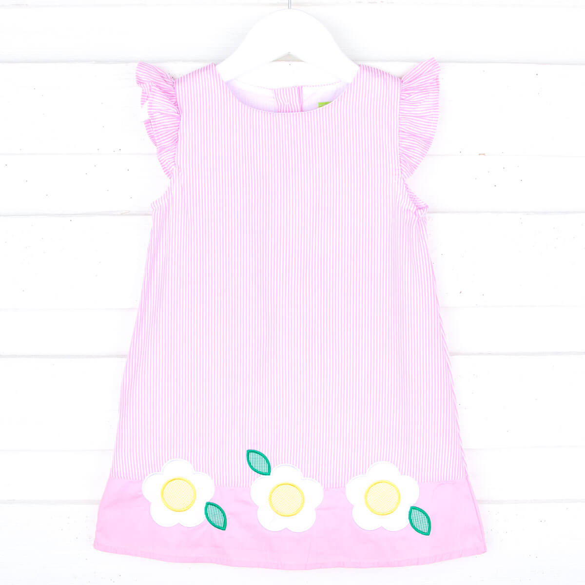 Blooming Daisy Pink Stripe Emery Dress