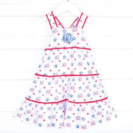 Flag Print Callie Dress