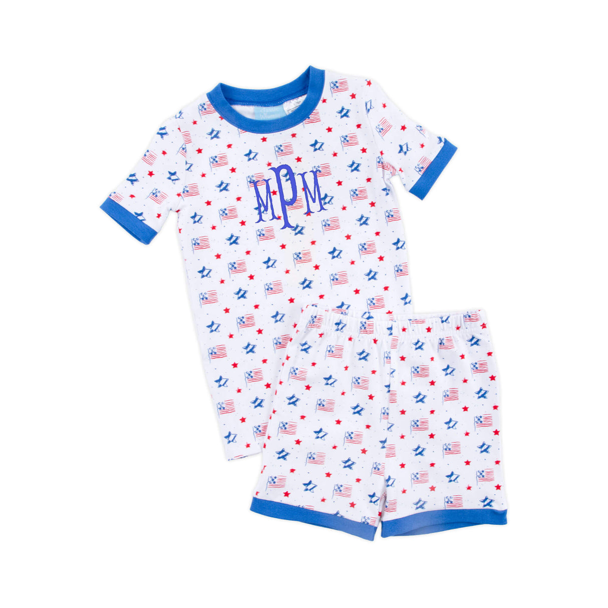 Flag Print Short Pajamas