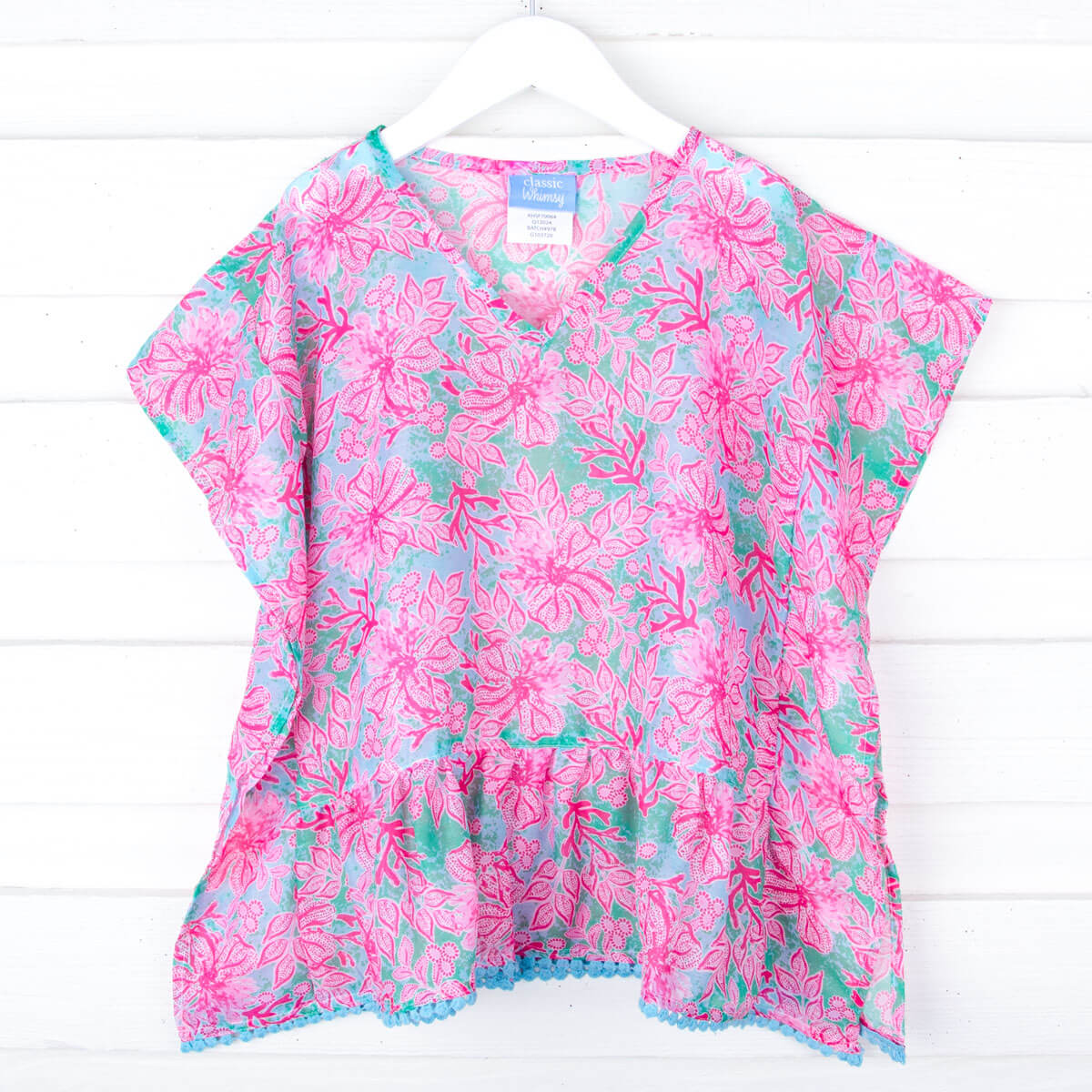 Botanical Island Pink Swim Cover Up