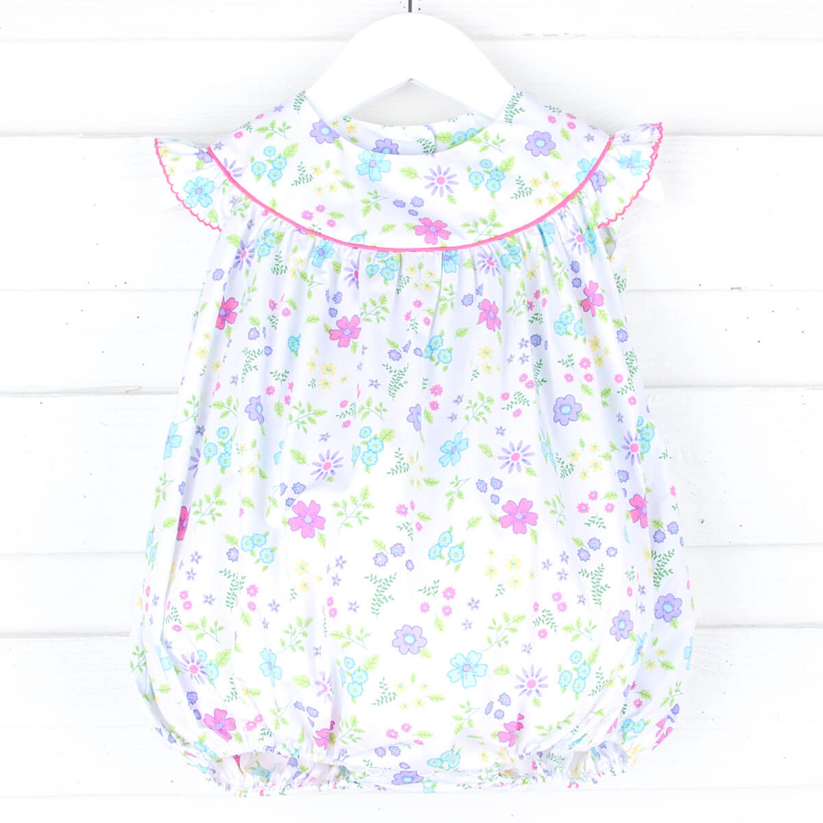 Purple Floral Garden Lucy Bubble