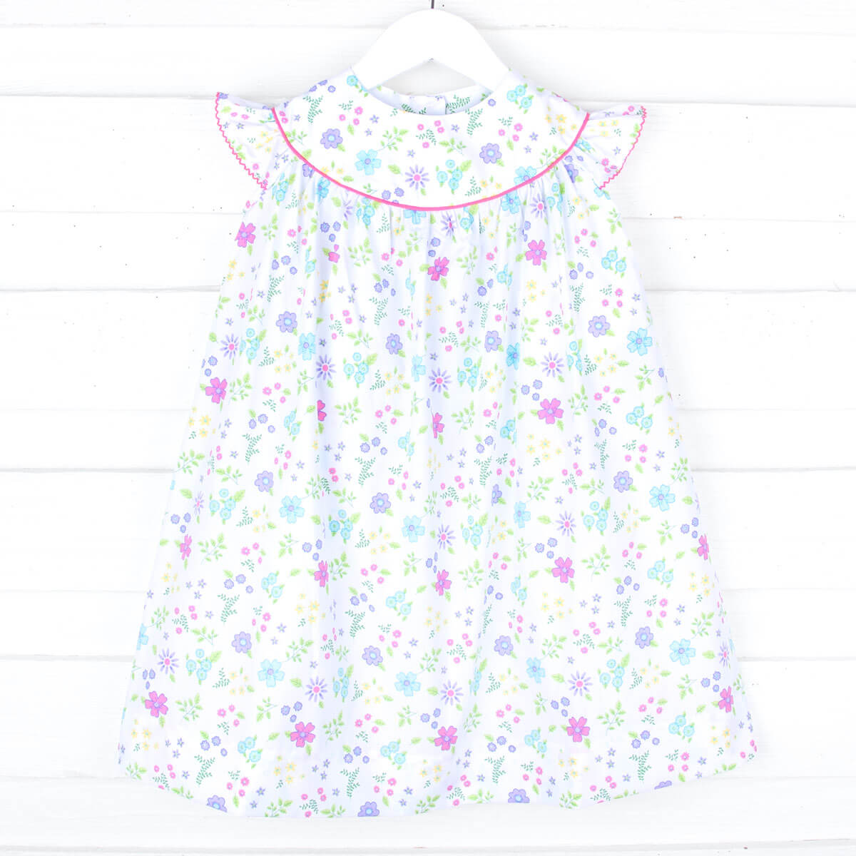 Purple Floral Garden Lucy Dress