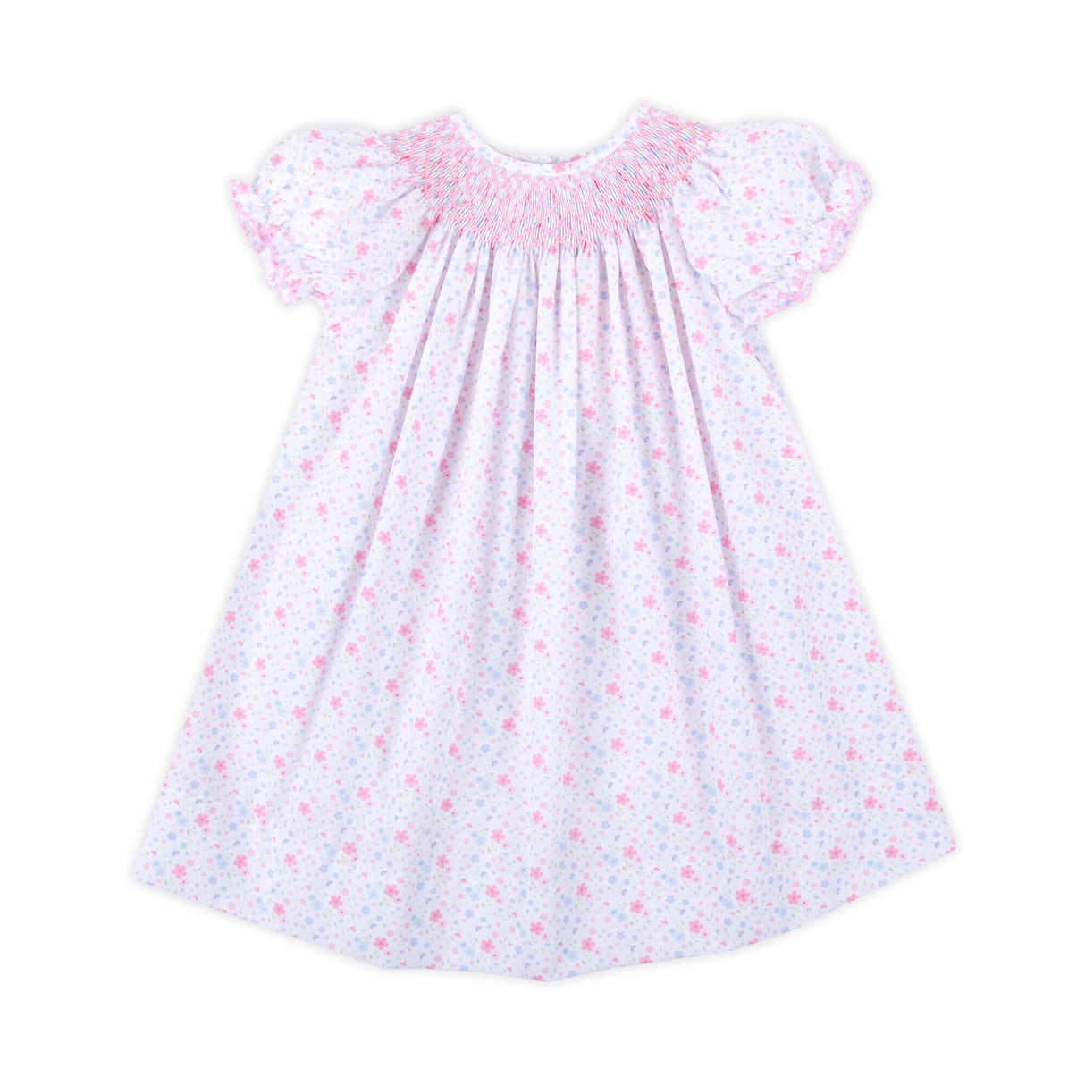 Flower Garden Smocked Bishop Dress