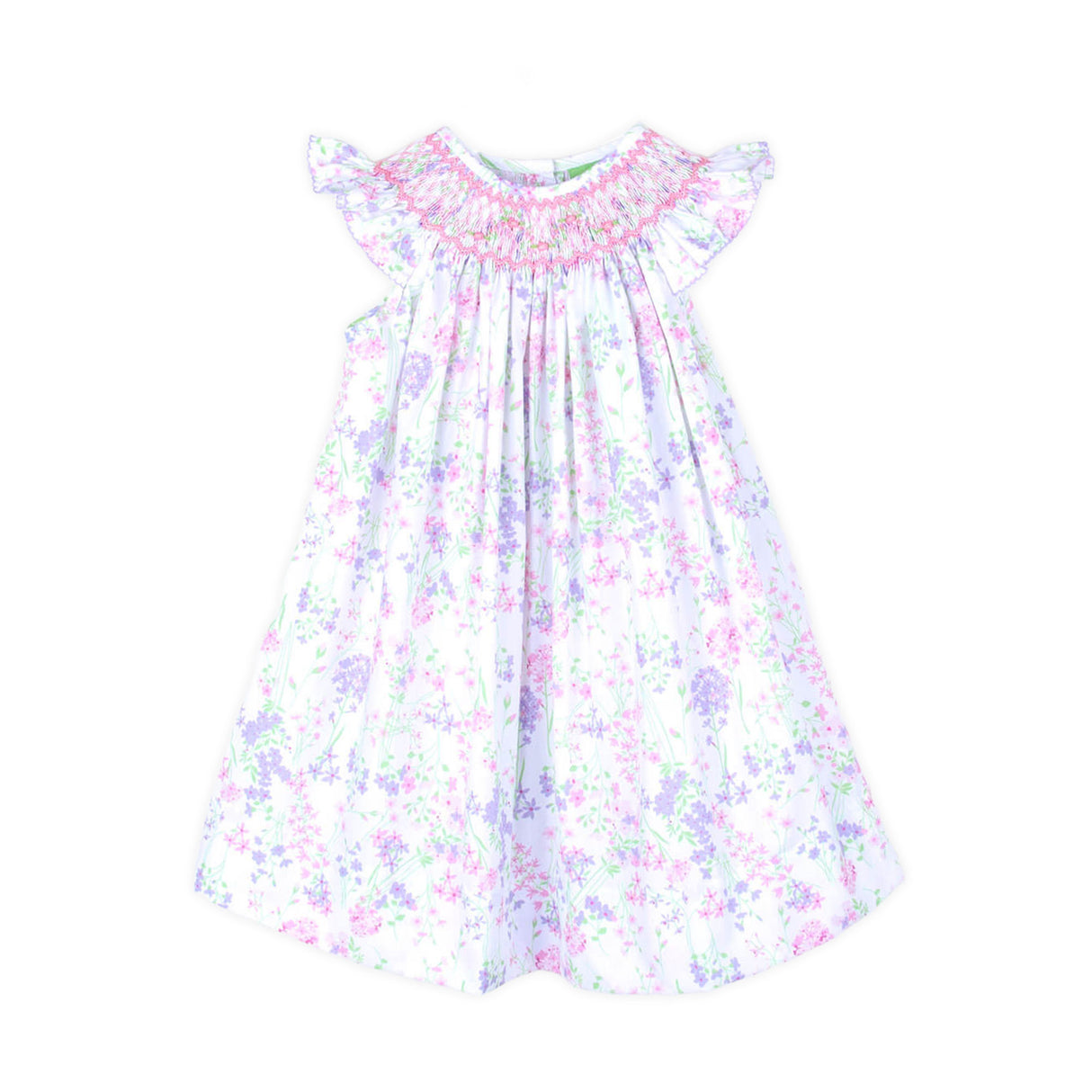 Monet's Garden Smocked Angel Sleeve Dress