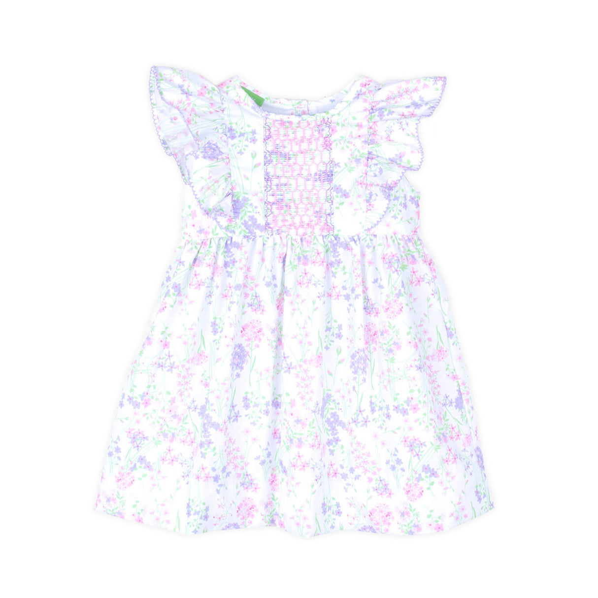 Monet's Garden Smocked Flutter Dress