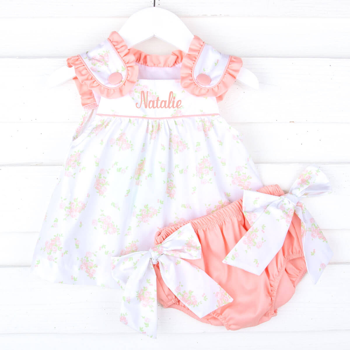 Eden Garden Peach Lulu Bloomer Set