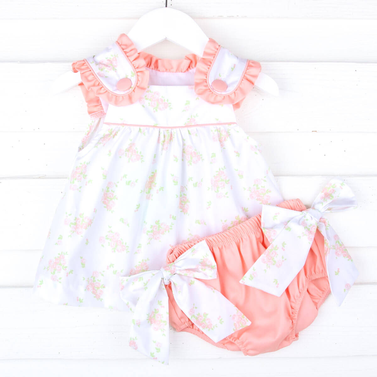 Eden Garden Peach Lulu Bloomer Set