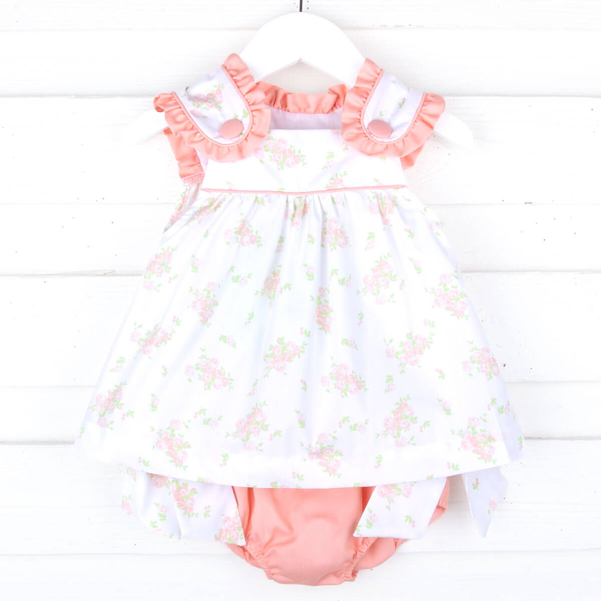 Eden Garden Peach Lulu Bloomer Set