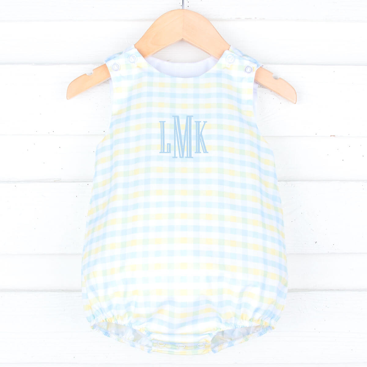 Beautiful Blue Gingham Bubble