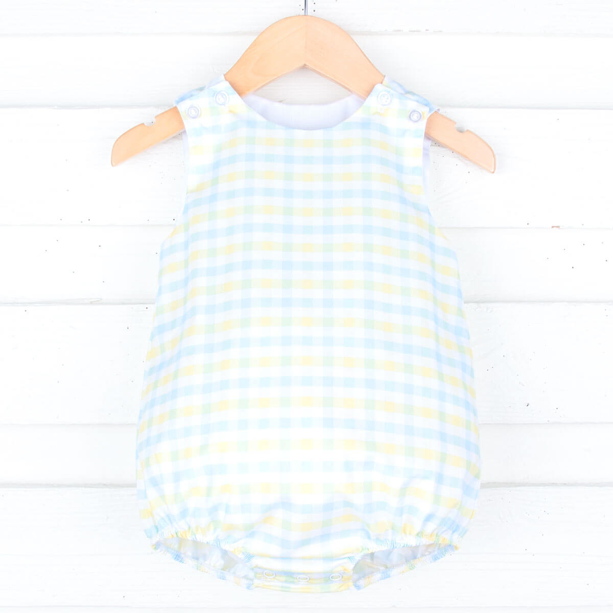 Beautiful Blue Gingham Bubble