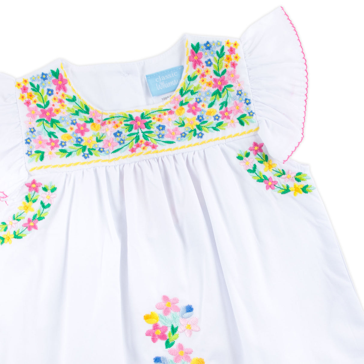 Colorful Embroidered Beach Dress