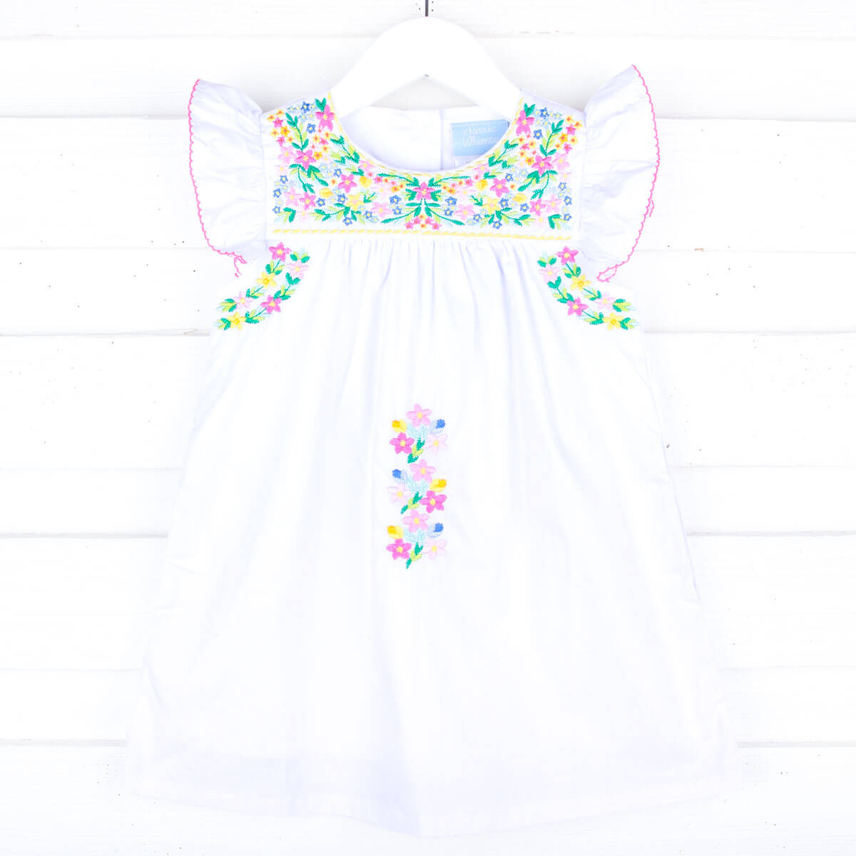 Colorful Embroidered Beach Dress