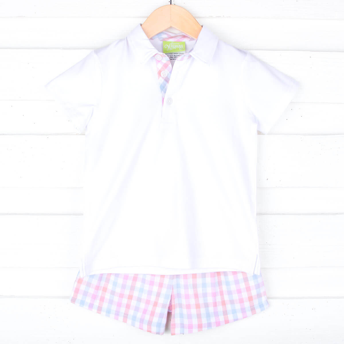 Pastel Check Short Set