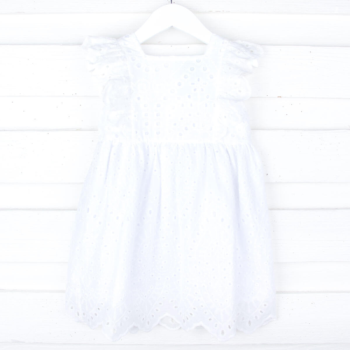 White Eyelet Dress