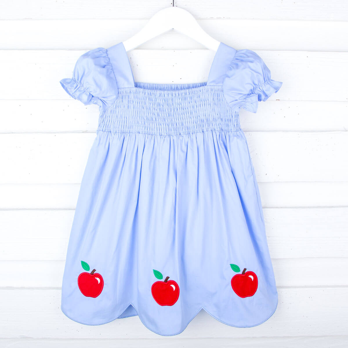 Adorable Apple Light Blue Hannah Dress