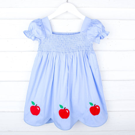 Adorable Apple Light Blue Hannah Dress