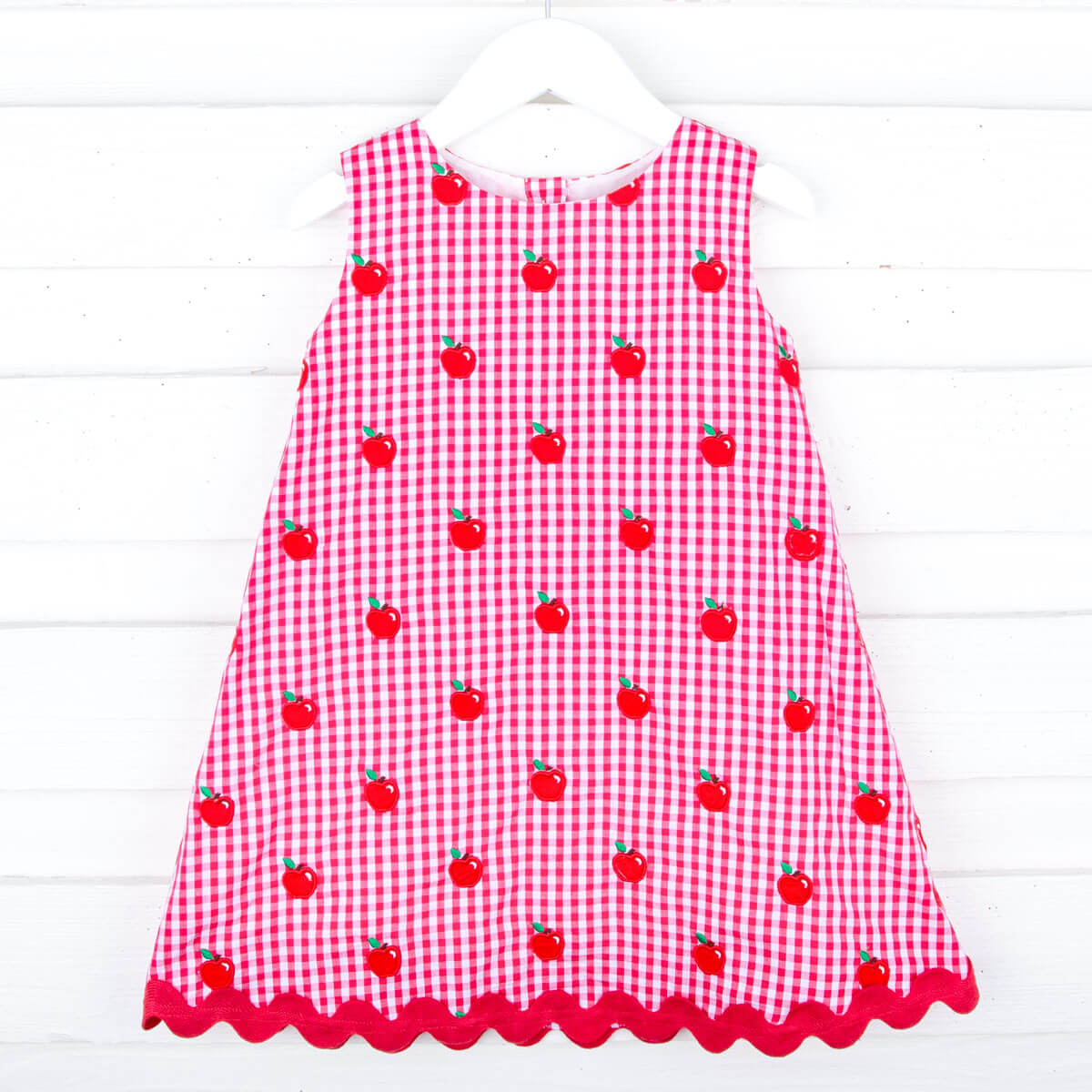 Tiny Apples Red Gingham Eleanor Dress