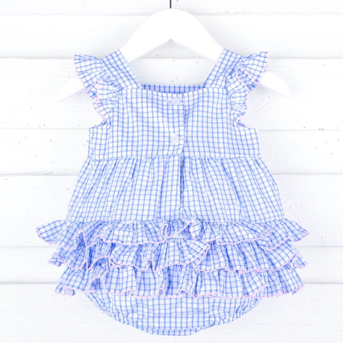 Back To School Blue Windowpane Amy Bubble