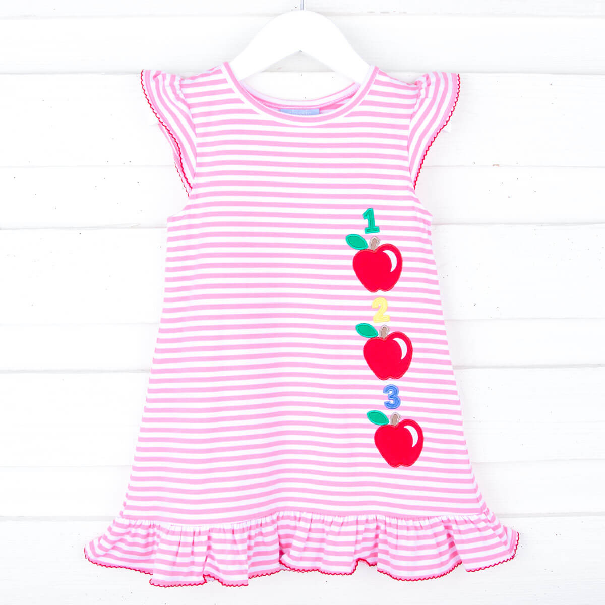 123 Apples Pink Stripe Milly Dress