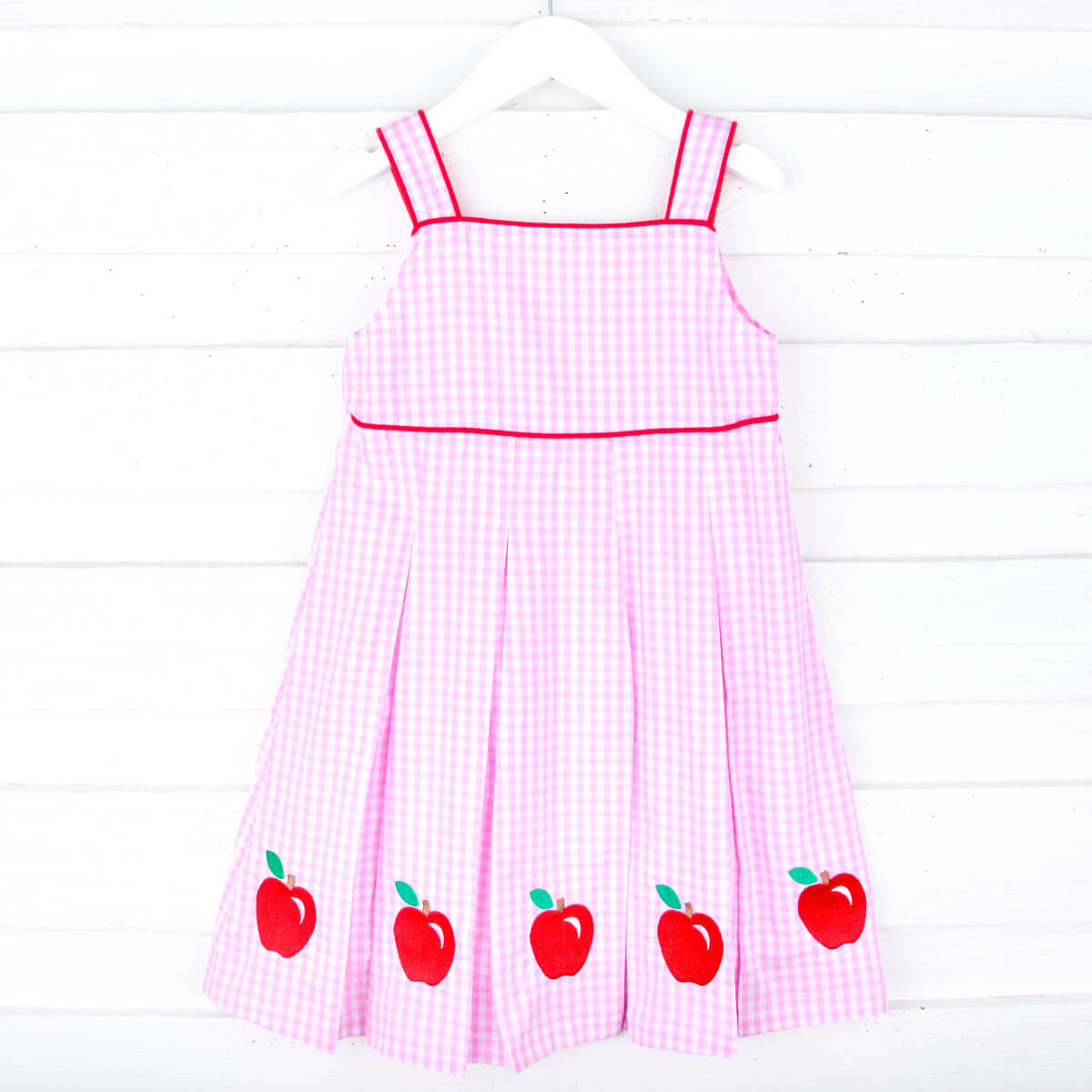 Smart Apple Pink Gingham Chloe Dress