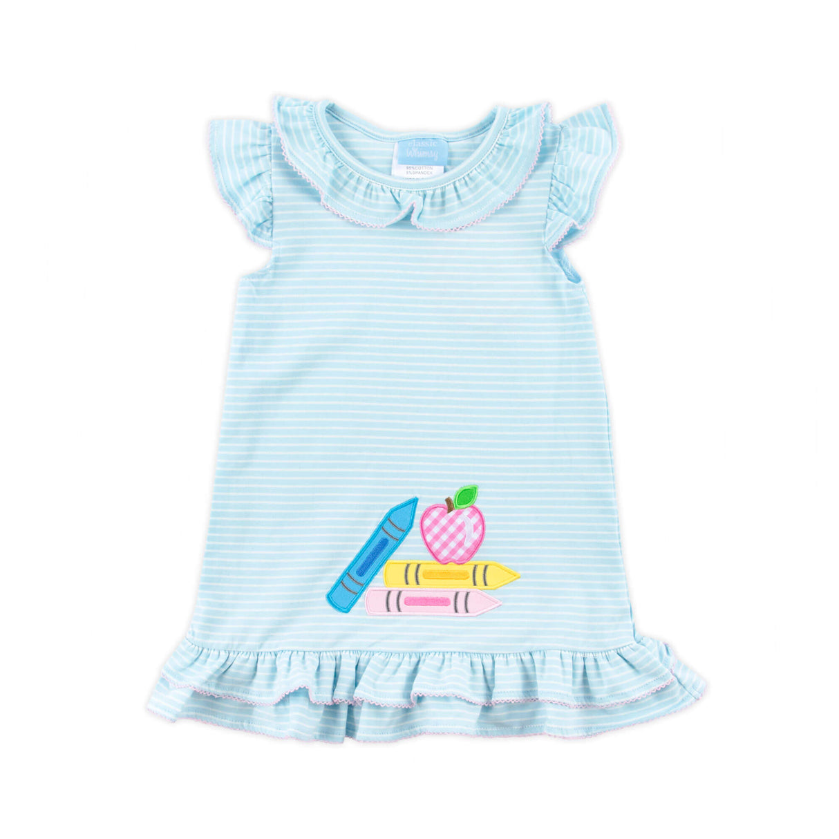 Bright Crayons Light Blue Stripe Milly Dress