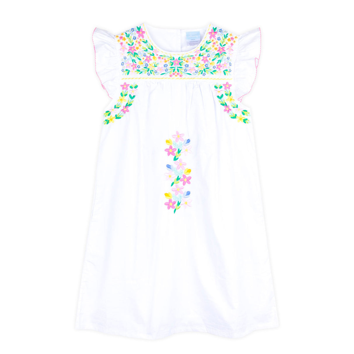 Colorful Embroidered Women's Beach Dress