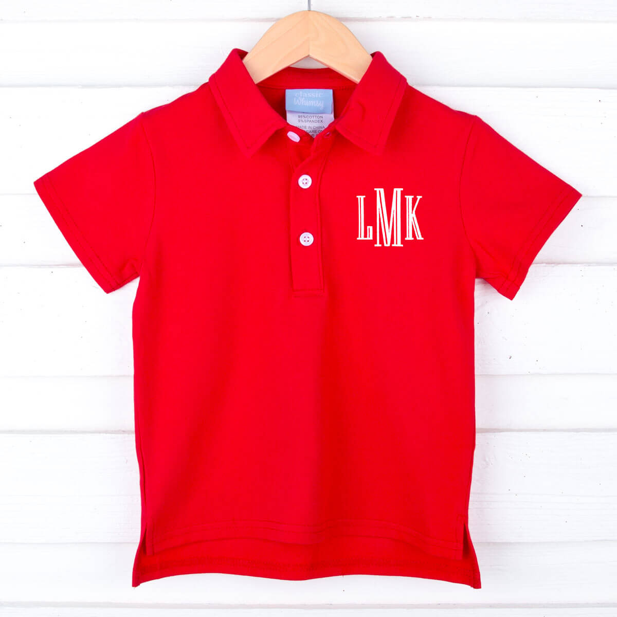 Solid Pique Polo Shirt Red