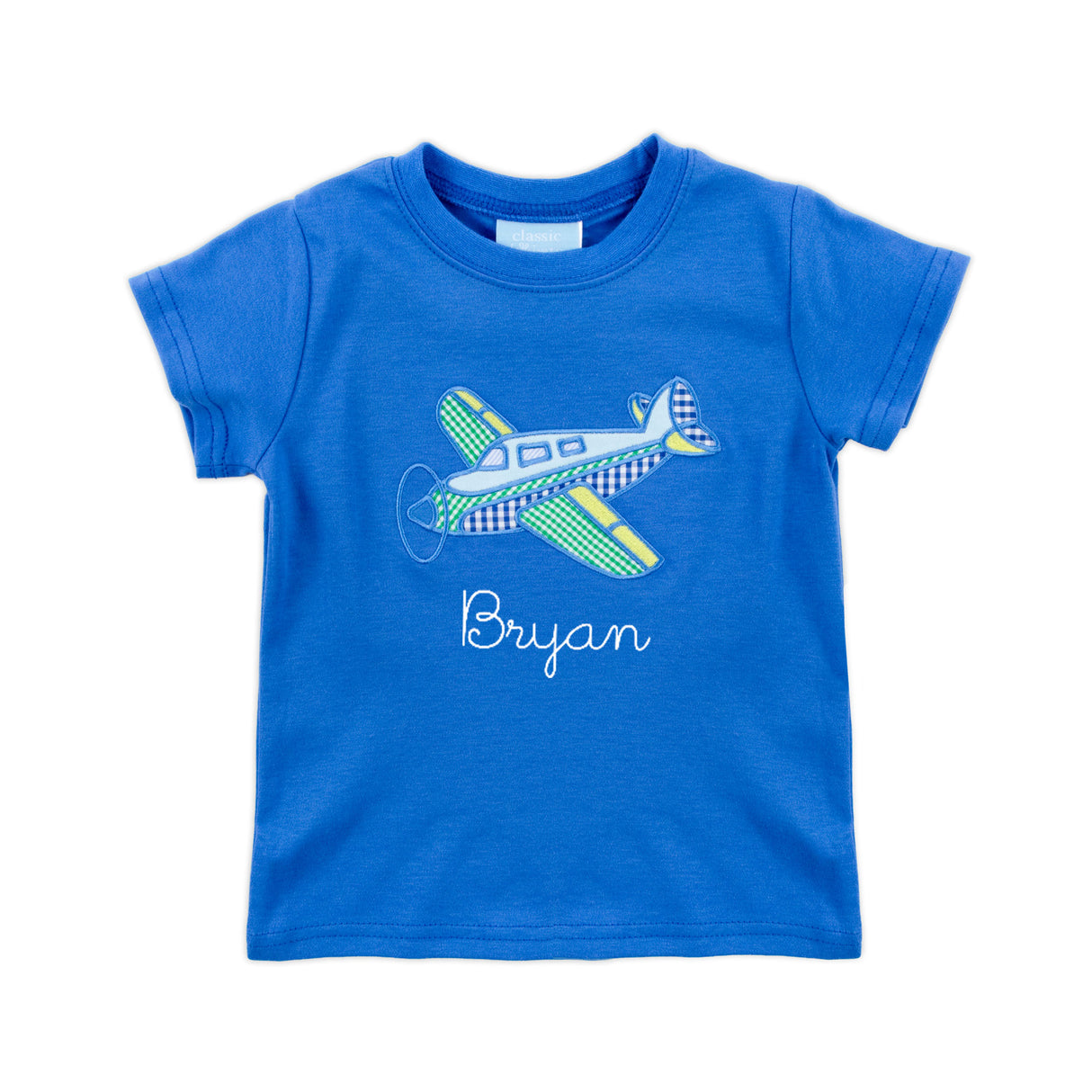 Airplane Royal Blue Short Sleeve Shirt