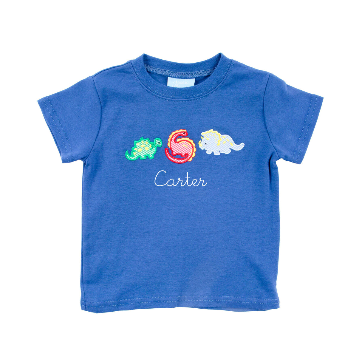 Dinosaur Navy Blue Short Sleeve Shirt