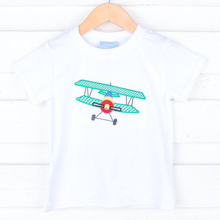 Airplane White Short Sleeve Shirt