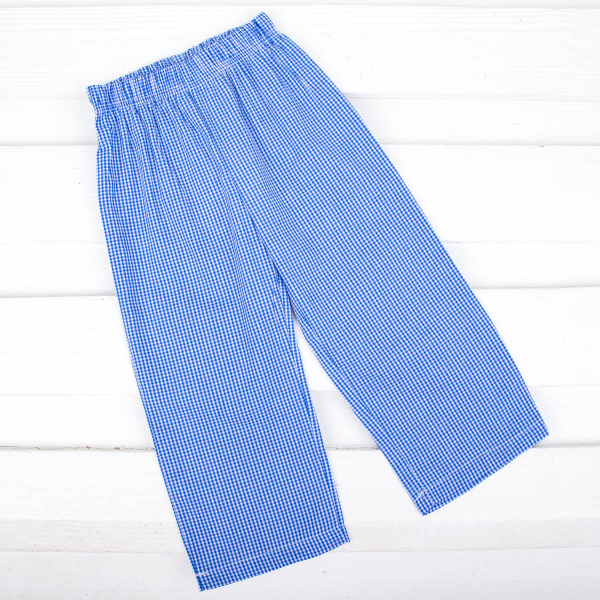 Royal Blue Gingham Pants