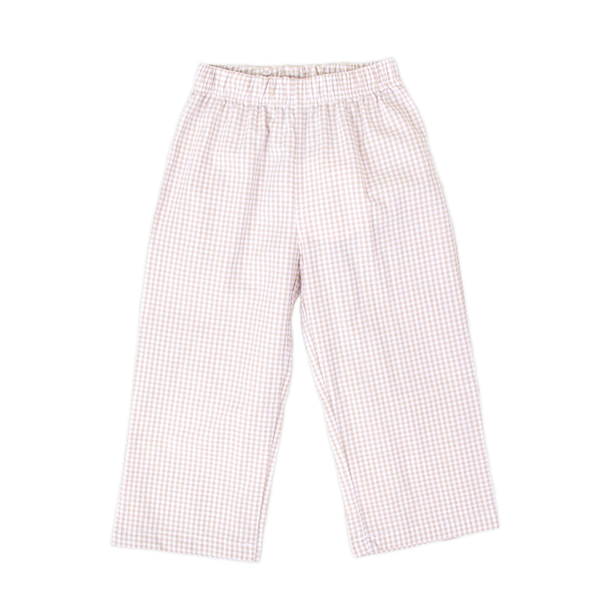 Tan Gingham Pants