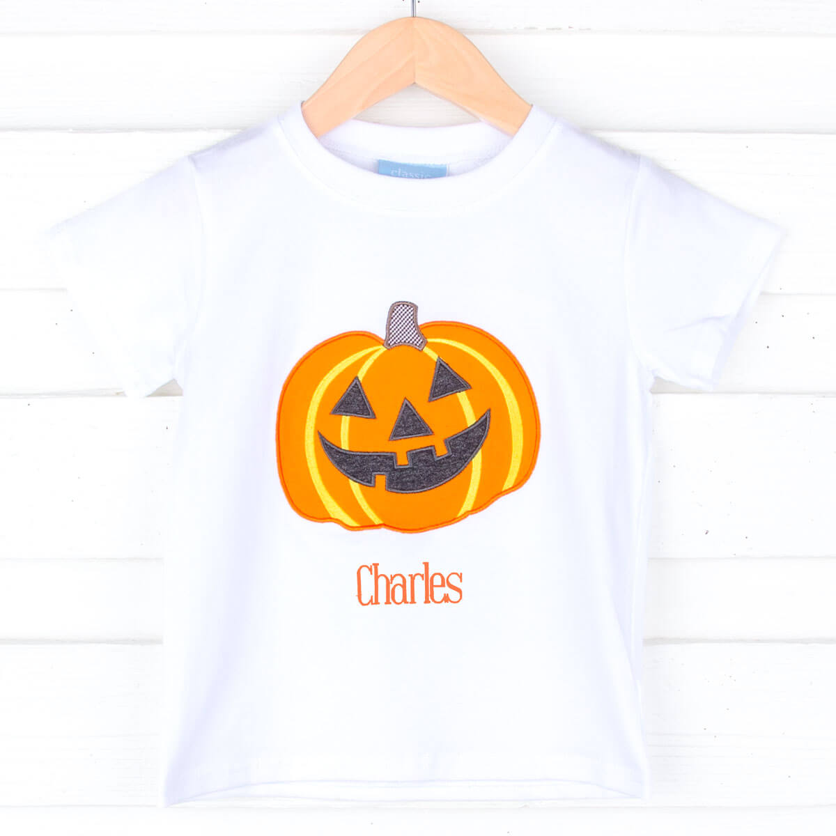 Jack O' Lantern White Short Sleeve Shirt