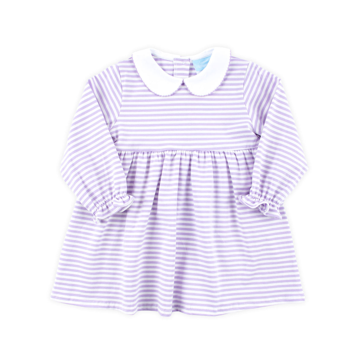 Riley Stripe Knit Long Sleeve Dress Purple