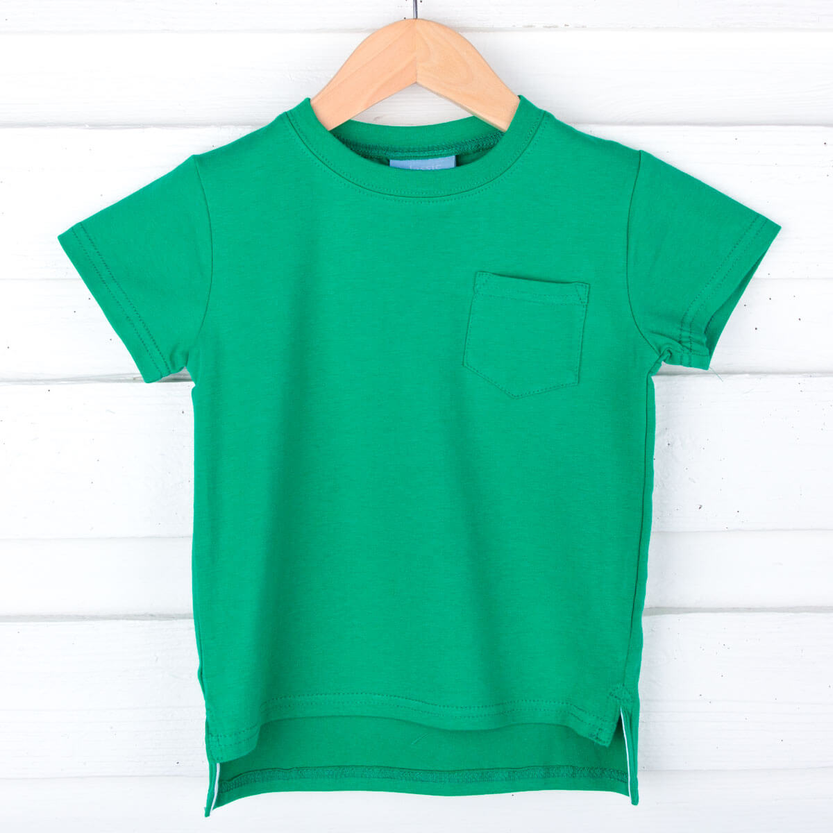 Green Short Sleeve Pocket Shirt