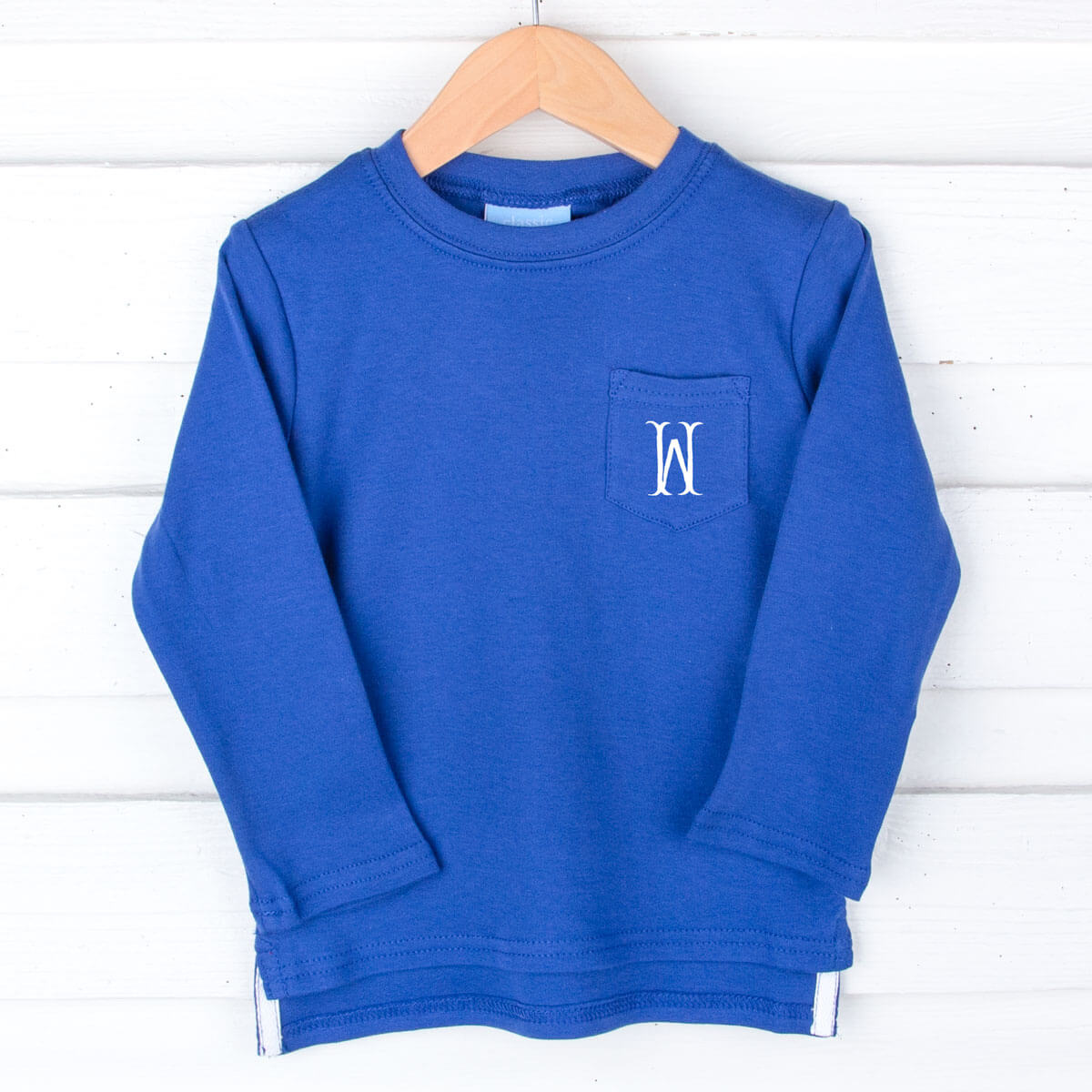 Royal Blue Long Sleeve Pocket Shirt
