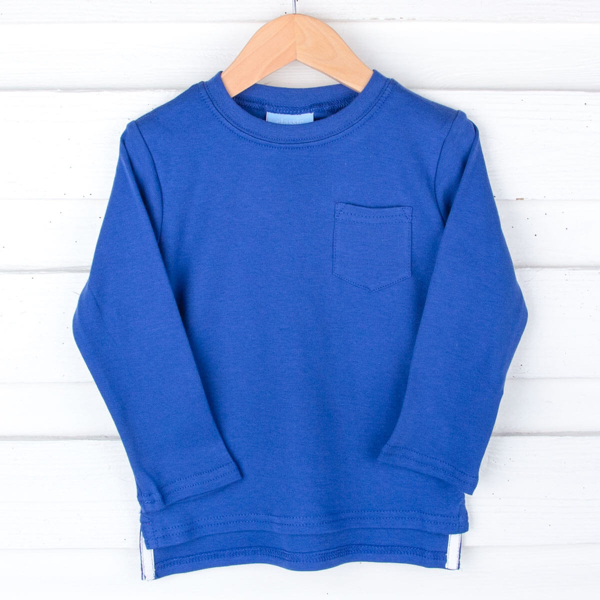 Royal Blue Long Sleeve Pocket Shirt