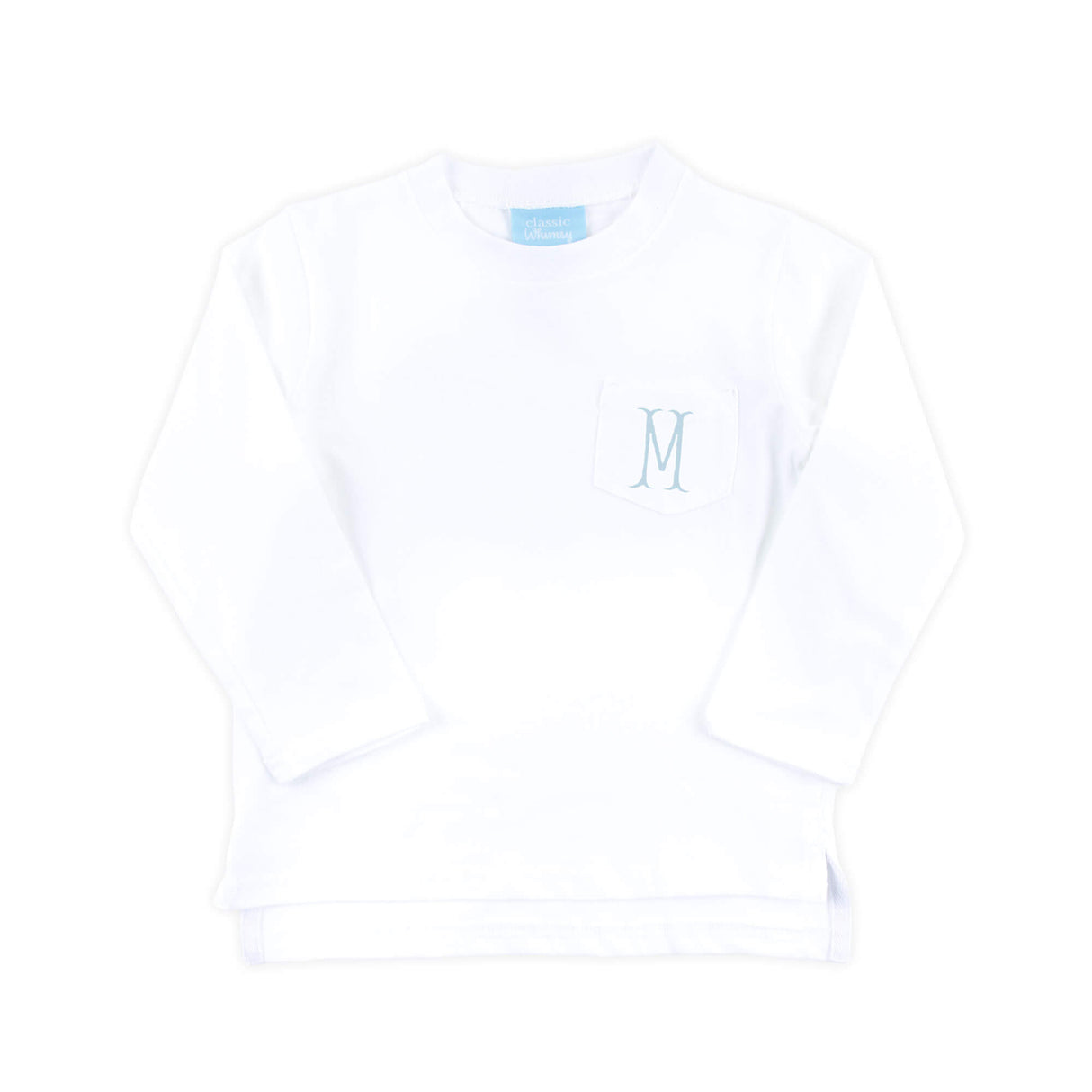 White Long Sleeve Pocket Shirt