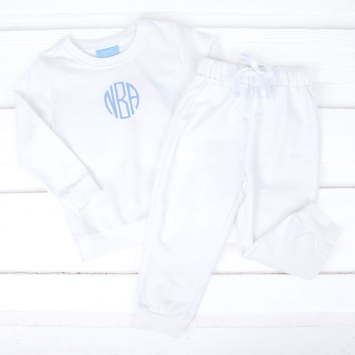 White Jogger Set