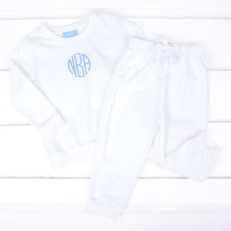 White Jogger Set