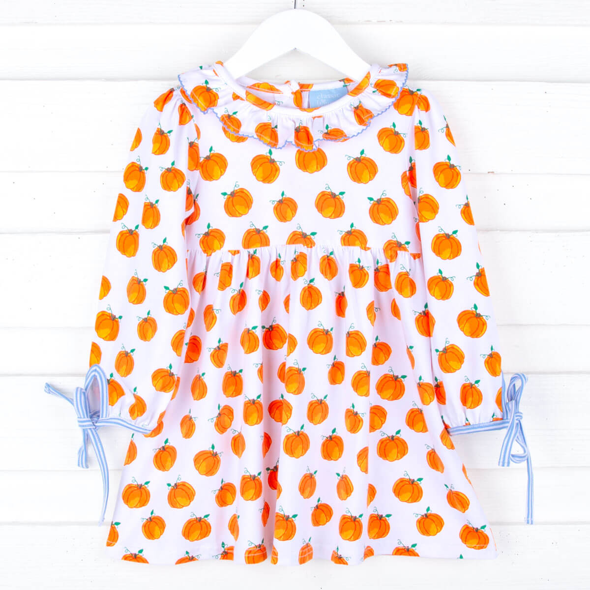Bountiful Pumpkin Print Virginia Dress
