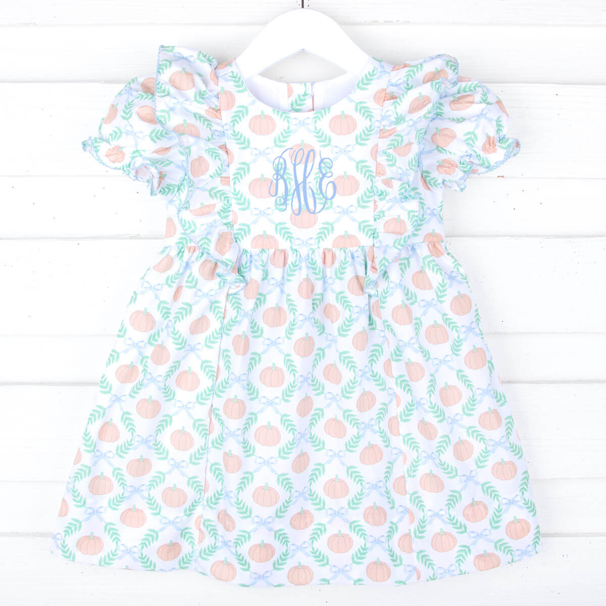 Harvest Pumpkin Print Alice Dress