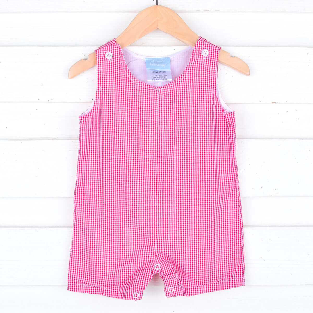 Gingham Jon Jon Red