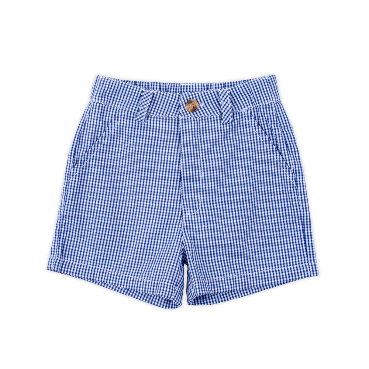 Gingham Standard Shorts Navy