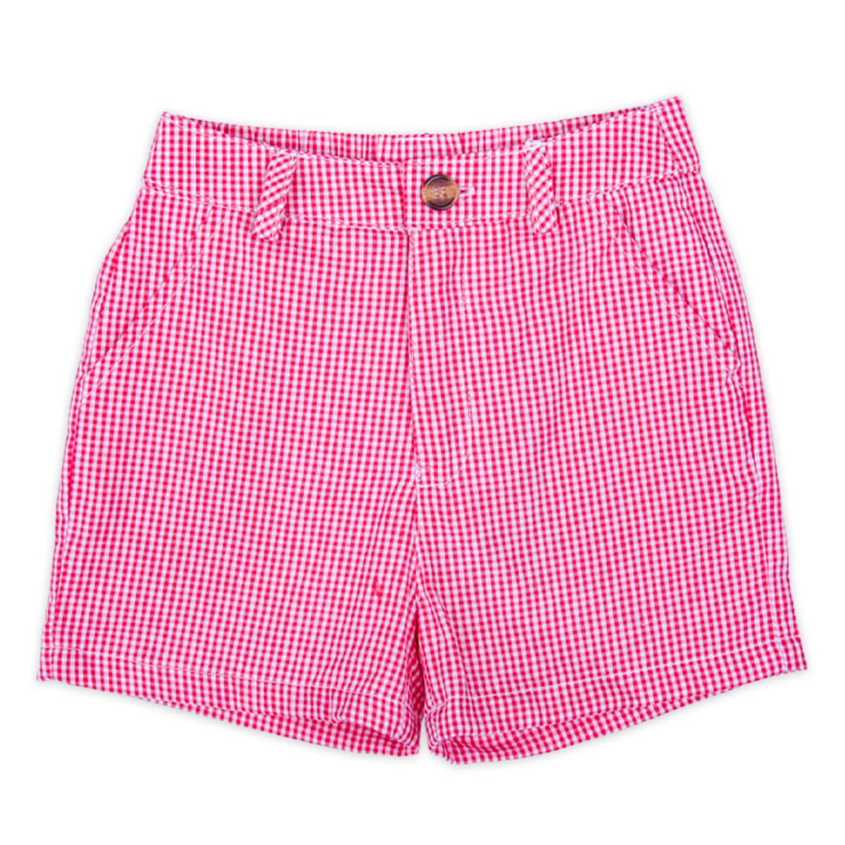 Gingham Standard Shorts Red