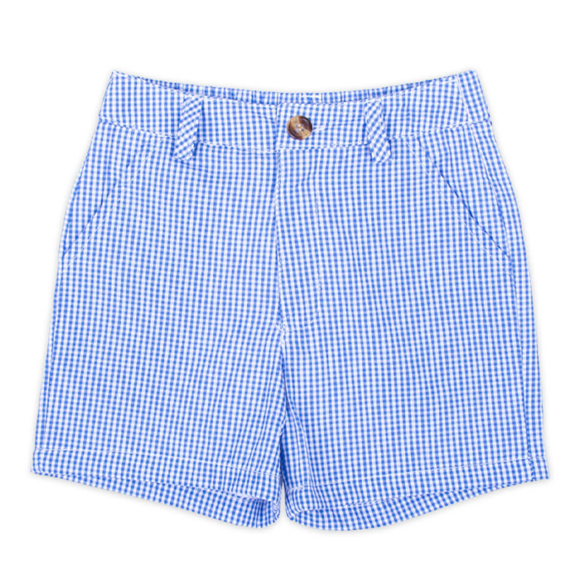 Gingham Standard Shorts Royal Blue