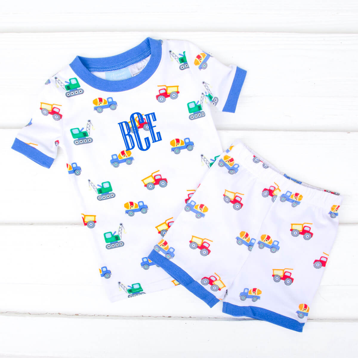 Construction Truck Short Pajamas